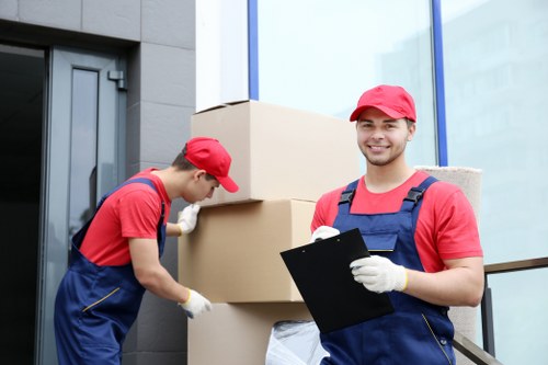 Croydon removals team preparing a careful local move