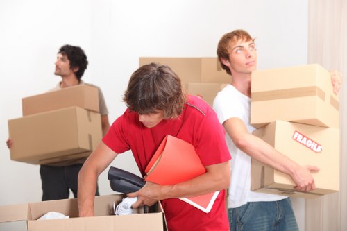 Packing and loading household items for a Croydon removal